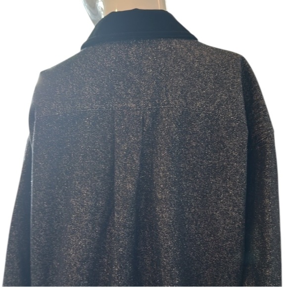 Escada By Margaretha Ley Black Silk & Velvet Trim Jacket Size 34 - Picture 10 of 12